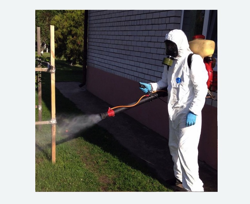 травля клещей на участке в Кимовске